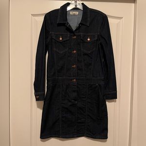 Madewell denim long sleeve mini dress.  Small, excellent condition.